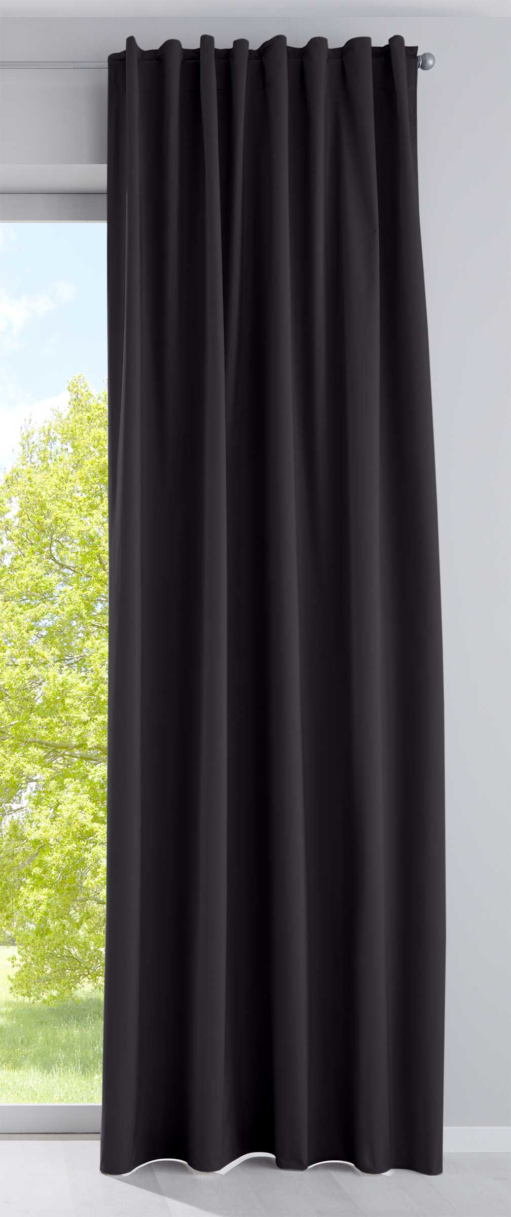 Outdoor Verdunklung Vorhang »DARK« 100% Blickdicht Schlaufen Kräuselband Raffhalter Softshell Material Lichtundurchlässig 10000350 Schwarz Vorhang Outdoor_Verdunklung_Vorhang_DARK_100_Blickdicht_Schlaufen_Krauselband_Raffhalter_Softshell_Material_Lichtundurchlassig_10000350_-_Gardinenbox.de_-_-3687282 | Gardinenbox.de