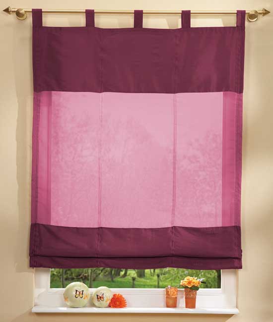 Raffrollo, 170x120cm Voile mit Taftbordüre 20312 Brombeer Raffrollo Raffrollo_170x120cm_Voille_mit_Taftbordure_20312_-_Gardinenbox.de_-_-3688137 | Gardinenbox.de