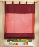 Raffrollo, 170x120cm Voile mit Taftbordüre 20312 Bordeaux Raffrollo Raffrollo_170x120cm_Voille_mit_Taftbordure_20312_-_Gardinenbox.de_-_-3688144 | Gardinenbox.de