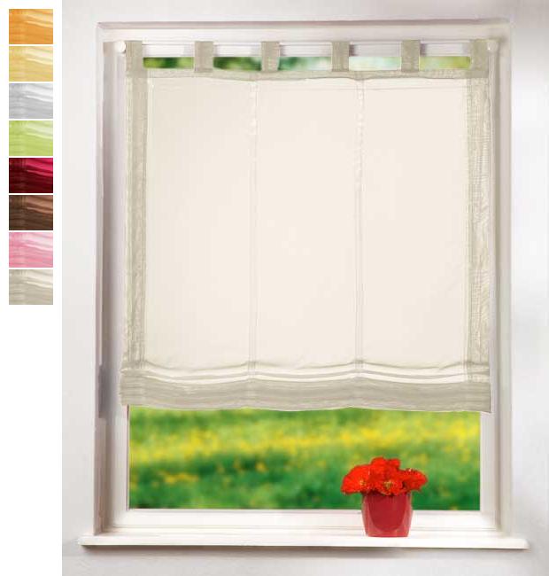 Raffrollo Voile UNI mit Schlaufen 61008 Raffrollo Raffrollo_Voile_UNI_mit_Schlaufen_61008_-_Gardinenbox.de_-_-3688040 | Gardinenbox.de