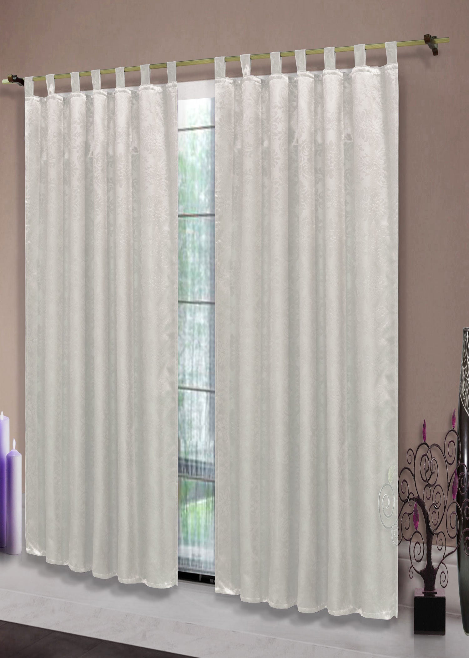 Satin Emboss / Reliefprägung bemustert Vorhang Gardine Barock -20380- Blickdicht zum Verdunkeln mit Schlaufen und eingenähtem Kräuselband, (Höhe x Breite in cm) 20380 Weiß Vorhang Satin_Emboss_-_Reliefpragung_bemustert_Vorhang_Gardine_Barock_-20380-_Blickdicht_zum_Verdunkeln_mit_Schlaufen_und_eingenahtem_Krauselband_Hohe_x_Breite_in_cm_20380_-_Gardinenbox._ea9a6313-aa0a-4c15-93d4-7c78811ff9c2 | Gardinenbox.de