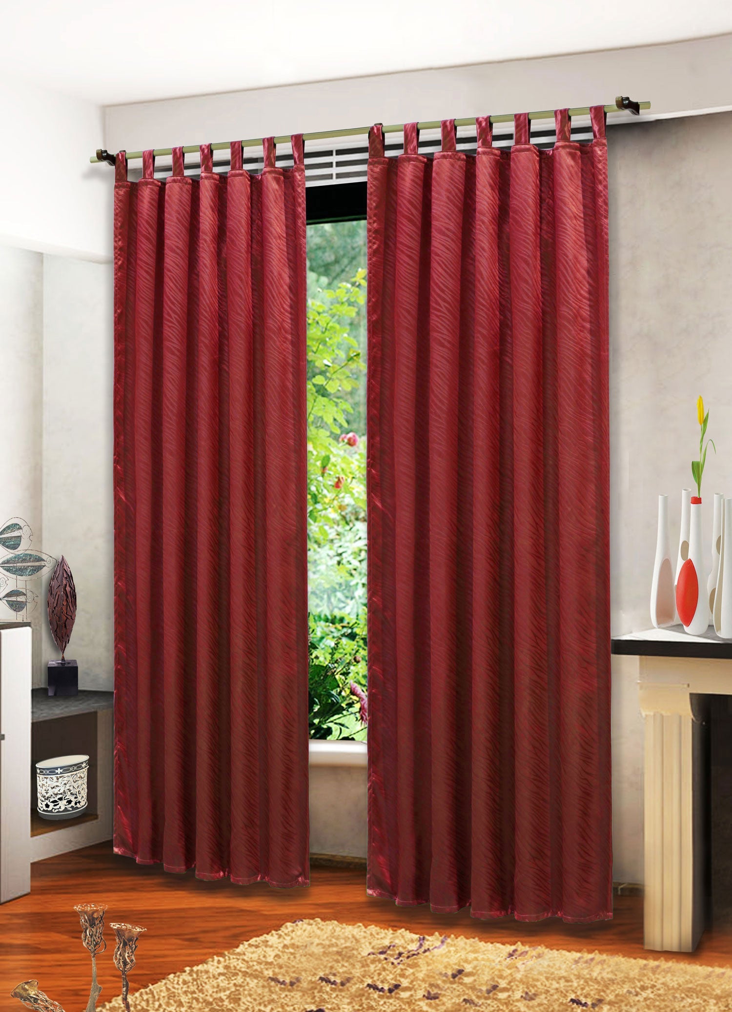 Satin Emboss / Reliefprägung bemustert Vorhang Gardine Zebra -20381- Blickdicht zum Verdunkeln mit Schlaufen und eingenähtem Kräuselband, (Höhe x Breite in cm) 20381 Bordeaux Vorhang Satin_Emboss_-_Reliefpragung_bemustert_Vorhang_Gardine_Zebra_-20381-_Blickdicht_zum_Verdunkeln_mit_Schlaufen_und_eingenahtem_Krauselband_Hohe_x_Breite_in_cm_20381_-_Gardinenbox.d_e40610a3-3a57-44f1-93a2-a77941e6a339 | Gardinenbox.de