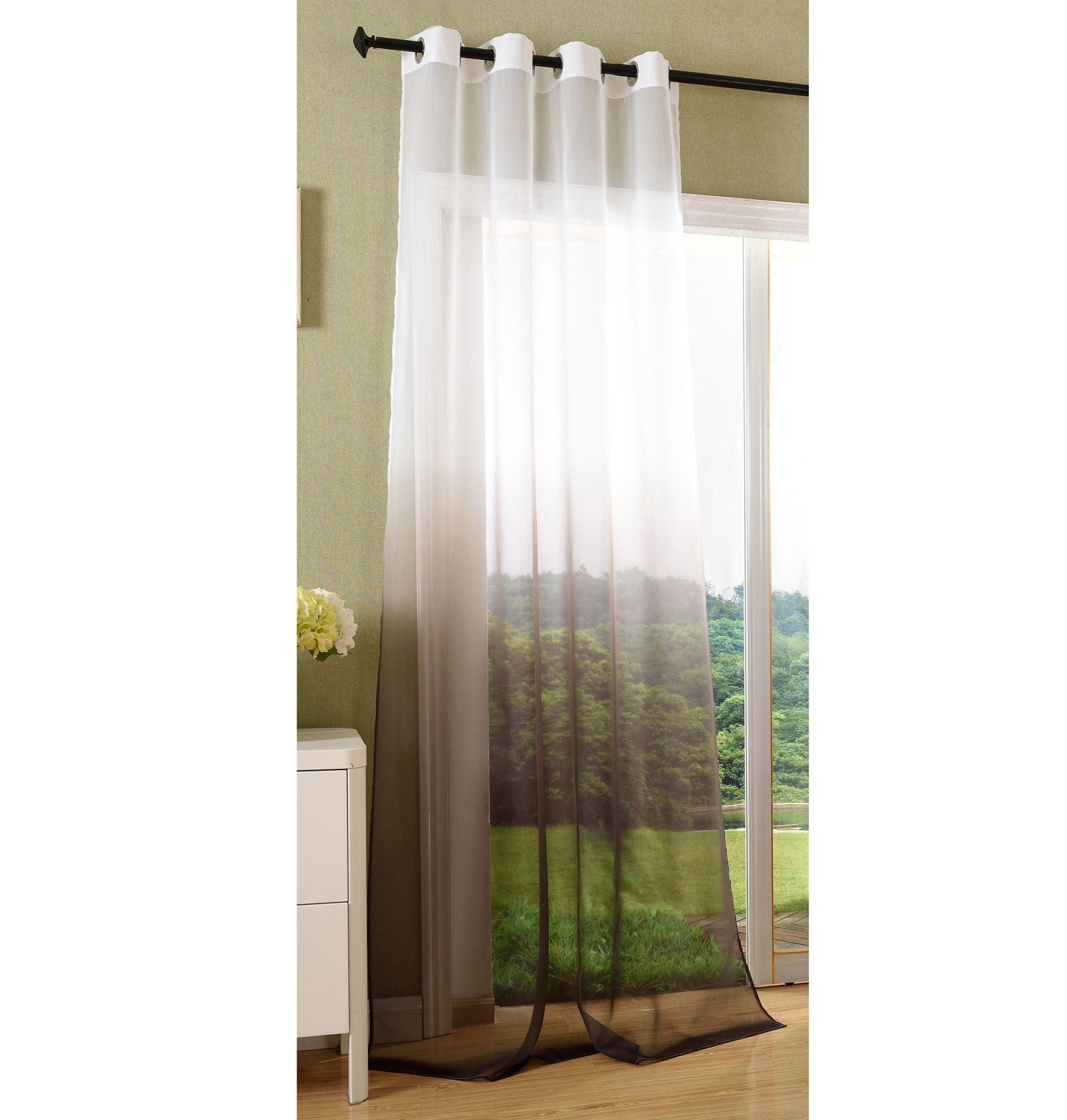 Schal transparent Farbverlauf Vorhang mit Ösen Gardine Voile 204202 Braun 1 Stück 245x140 Gardinenschal Schal_transparent_Farbverlauf_Vorhang_mit_Osen_Gardine_Voile_204202_-_Gardinenbox.de_-_-3688866 | Gardinenbox.de