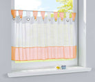 Scheibengardine Voile Gardine Ösen mit Bordüre Vorhang Küche Gardinenstange  (HxB)  610710 - Gardinenbox.de - 