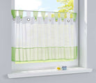 Scheibengardine Voile Gardine Ösen mit Bordüre Vorhang Küche Gardinenstange  (HxB)  610710 - Gardinenbox.de - 