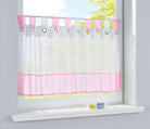 Scheibengardine Voile Gardine Ösen mit Bordüre Vorhang Küche Gardinenstange  (HxB)  610710 - Gardinenbox.de - 