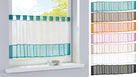 Scheibengardine Voile Gardine Schlaufen mit Bordüre (HxB)  610700 - Gardinenbox.de - 