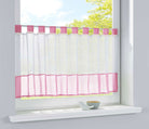 Scheibengardine Voile Gardine Schlaufen mit Bordüre (HxB)  610700 - Gardinenbox.de - 