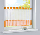 Scheibengardine Voile Gardine Schlaufen mit Bordüre (HxB)  610700 - Gardinenbox.de - 