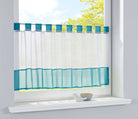 Scheibengardine Voile Gardine Schlaufen mit Bordüre (HxB)  610700 - Gardinenbox.de - 