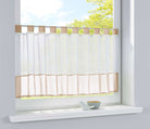 Scheibengardine Voile Gardine Schlaufen mit Bordüre (HxB)  610700 - Gardinenbox.de - 