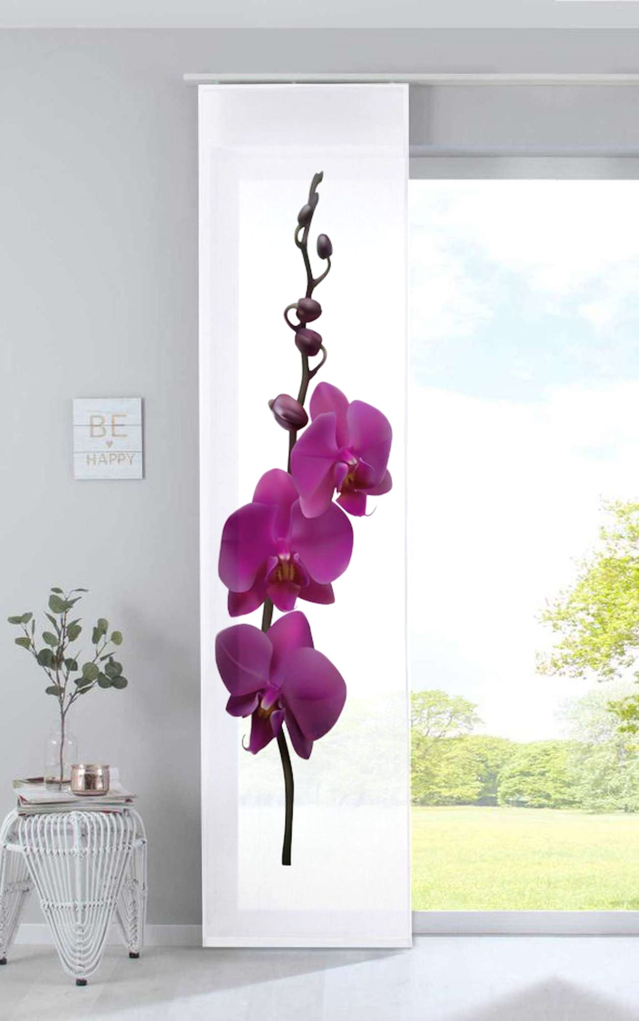 Schiebevorhang Bedruckt Flächenvorhang »Izmir« Microsatin Blickdicht Lichtdurchlässig mit Paneelwagen 2022400B Orchidee Lila Schiebegardine Schiebevorhang_Bedruckt_Flachenvorhang_Izmir_Microsatin_Blickdicht_Lichtdurchlassig_mit_Paneelwagen_2022400B_-_Gardinenbox.de_-_-3690383 | Gardinenbox.de