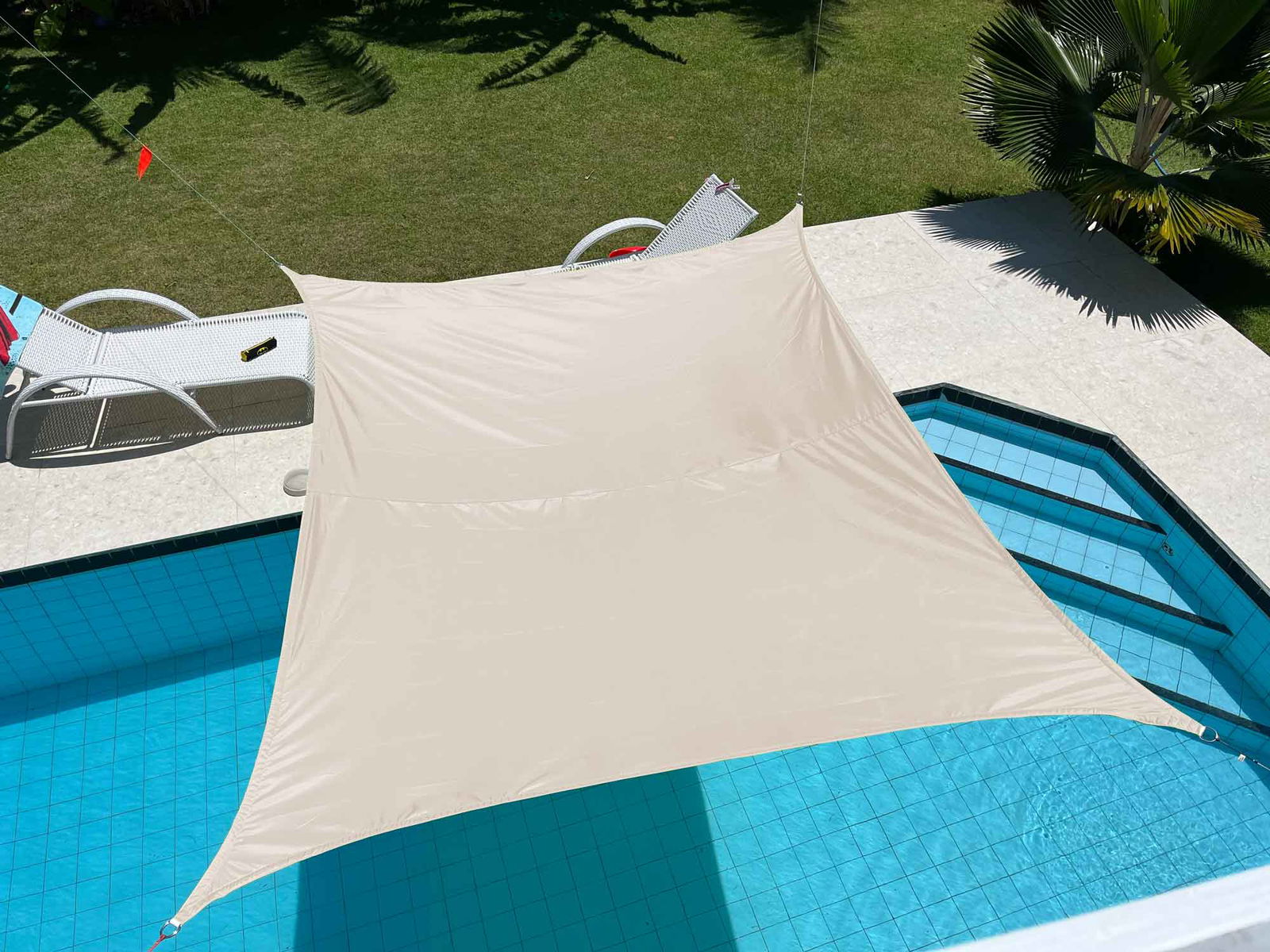 Sonnensegel Sonnenschutz Set inkl Befestigungsseile Wasserabweisend Polyester UV Schutz Windschutz Wetterschutz für Balkon Garten Terrasse 2023900N Beige Sonnensegel Sonnensegel_Sonnenschutz_Set_inkl_Befestigungsseile_Wasserabweisend_Polyester_UV_Schutz_Windschutz_Wetterschutz_fur_Balkon_Garten_Terrasse_2023900N_-_Gardinenbox.de_-_-3690953 | Gardinenbox.de