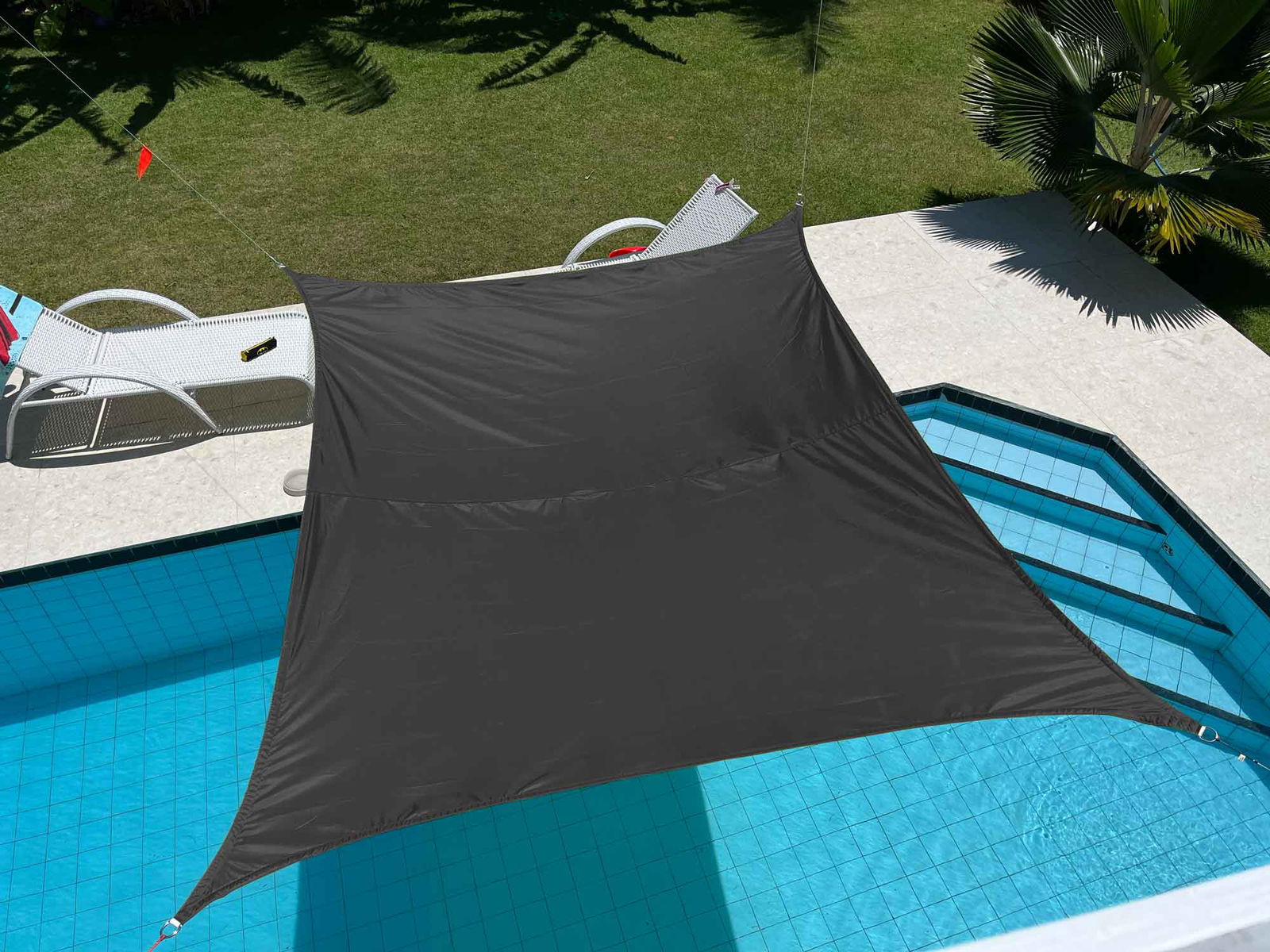 Sonnensegel Sonnenschutz Set inkl Befestigungsseile Wasserabweisend Polyester UV Schutz Windschutz Wetterschutz für Balkon Garten Terrasse 2023900N Schwarz Sonnensegel Sonnensegel_Sonnenschutz_Set_inkl_Befestigungsseile_Wasserabweisend_Polyester_UV_Schutz_Windschutz_Wetterschutz_fur_Balkon_Garten_Terrasse_2023900N_-_Gardinenbox.de_-_-3690987 | Gardinenbox.de