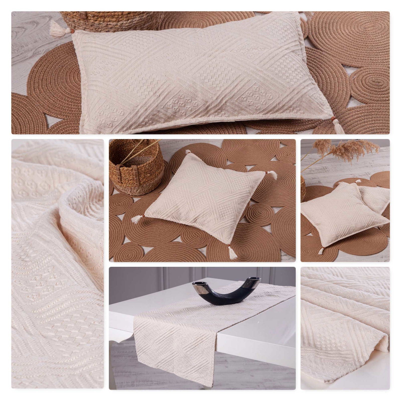 Strukturierte Kissenhülle oder Tischläufer in 100% Baumwolle Landhaus 2022420 Kissenhülle Strukturierte_Kissenhulle_oder_Tischlaufer_in_100_Baumwolle_Landhaus_2022420_-_Gardinenbox.de_-_-3691623 | Gardinenbox.de