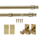 Teleskop Gardinenstange California, 50-90, Gold 3920 - Gardinenbox.de - 