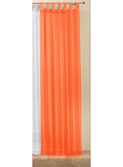Transparente einfarbige Gardine aus Voile, viele attraktive Farben 61000 RotOrange Gardinenschal Transparente_einfarbige_Gardine_aus_Voile_viele_attraktive_Farben_61000_-_Gardinenbox.de_-_-3692385 | Gardinenbox.de