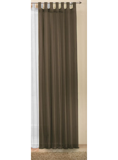Transparente einfarbige Gardine aus Voile, viele attraktive Farben 61000 Braun Gardinenschal Transparente_einfarbige_Gardine_aus_Voile_viele_attraktive_Farben_61000_-_Gardinenbox.de_-_-3692569 | Gardinenbox.de