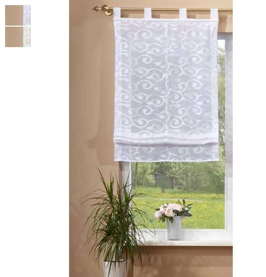 Transparentes Raffrollo aus Jacquard, luftiger Voile im eleganten Design 610009 Raffrollo Transparentes_Raffrollo_aus_Jacquard_luftiger_Voile_im_eleganten_Design_610009_-_Gardinenbox.de_-_-3692759 | Gardinenbox.de