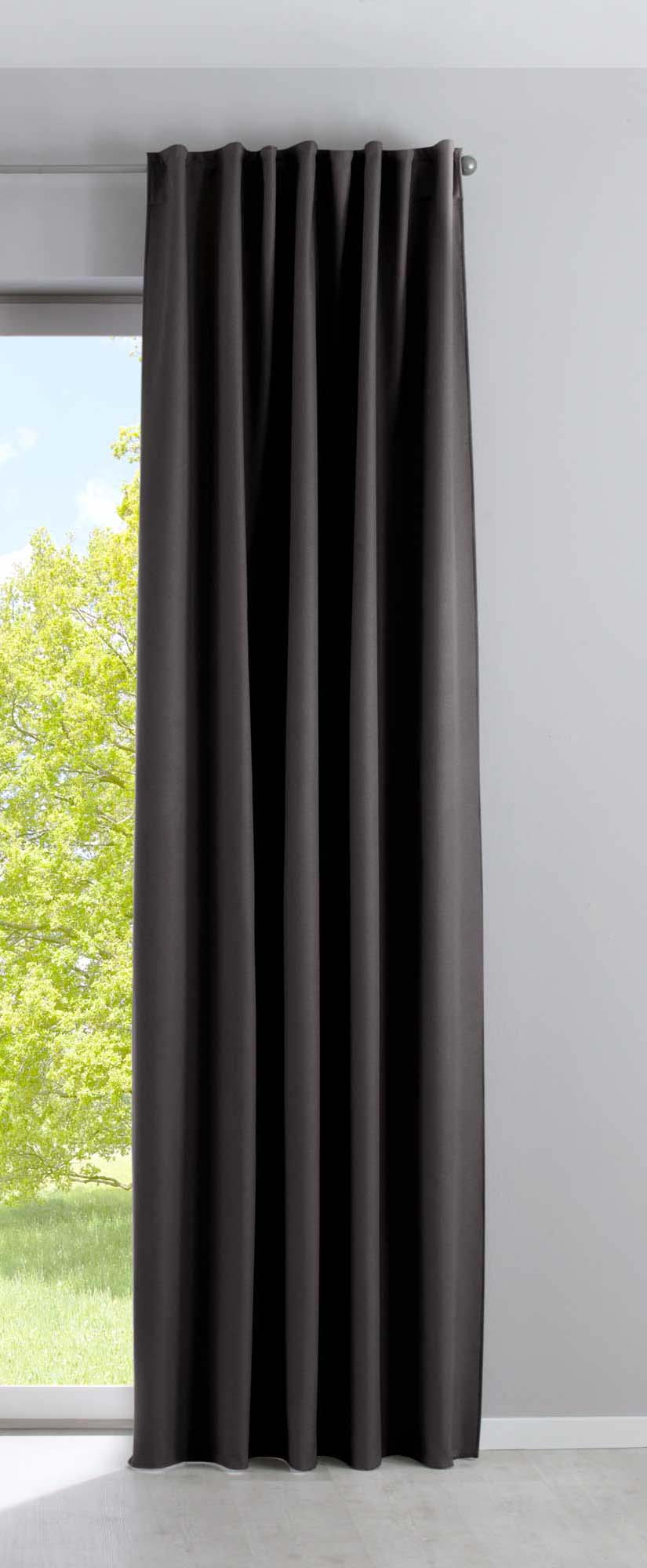 Verdunkelungsvorhang »PALERMO DARK« Matt Blickdicht Lichtundurchlässig Verdeckte Schlaufen Kräuselband Raffhalter Fleecerücken 100002652 Schwarz Vorhang Verdunkelungsvorhang_PALERMO_DARK_Matt_Blickdicht_Lichtundurchlassig_Verdeckte_Schlaufen_Krauselband_Raffhalter_Fleecerucken_100002652_-_Gardinenbox.de_-_-3693340 | Gardinenbox.de
