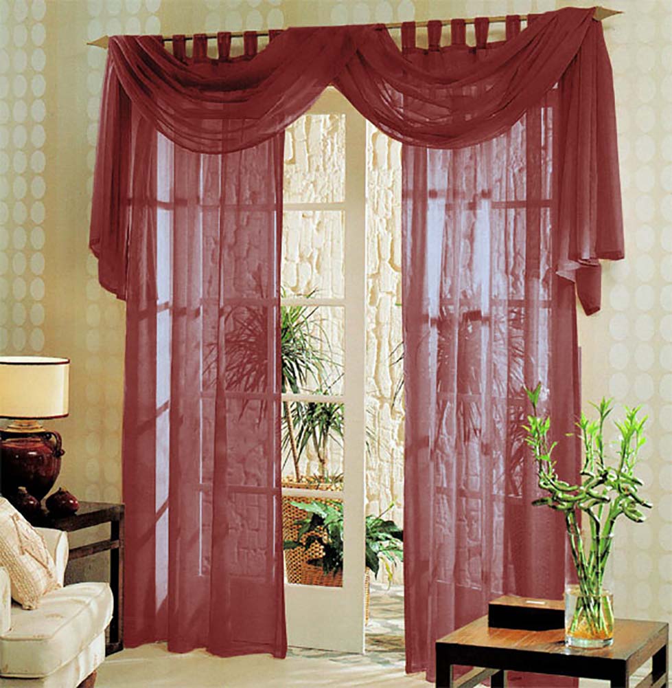Voile komplett GARDINEN SET 3tlg. 60999 Bordeaux Gardinen Set Voile_komplett_GARDINEN_SET_3tlg._60999_-_Gardinenbox.de_-_-3693590 | Gardinenbox.de