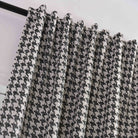 Vorhang HxB 245x140 cm Creme Schwarz Hahnentritt-Muster »PARIS« Flexible Multiband Aufhängung Elegant Pflegeleicht 2023320 - Gardinenbox.de - 