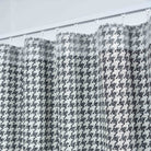 Vorhang HxB 245x140 cm Creme Schwarz Hahnentritt-Muster »PARIS« Flexible Multiband Aufhängung Elegant Pflegeleicht 2023320 - Gardinenbox.de - 