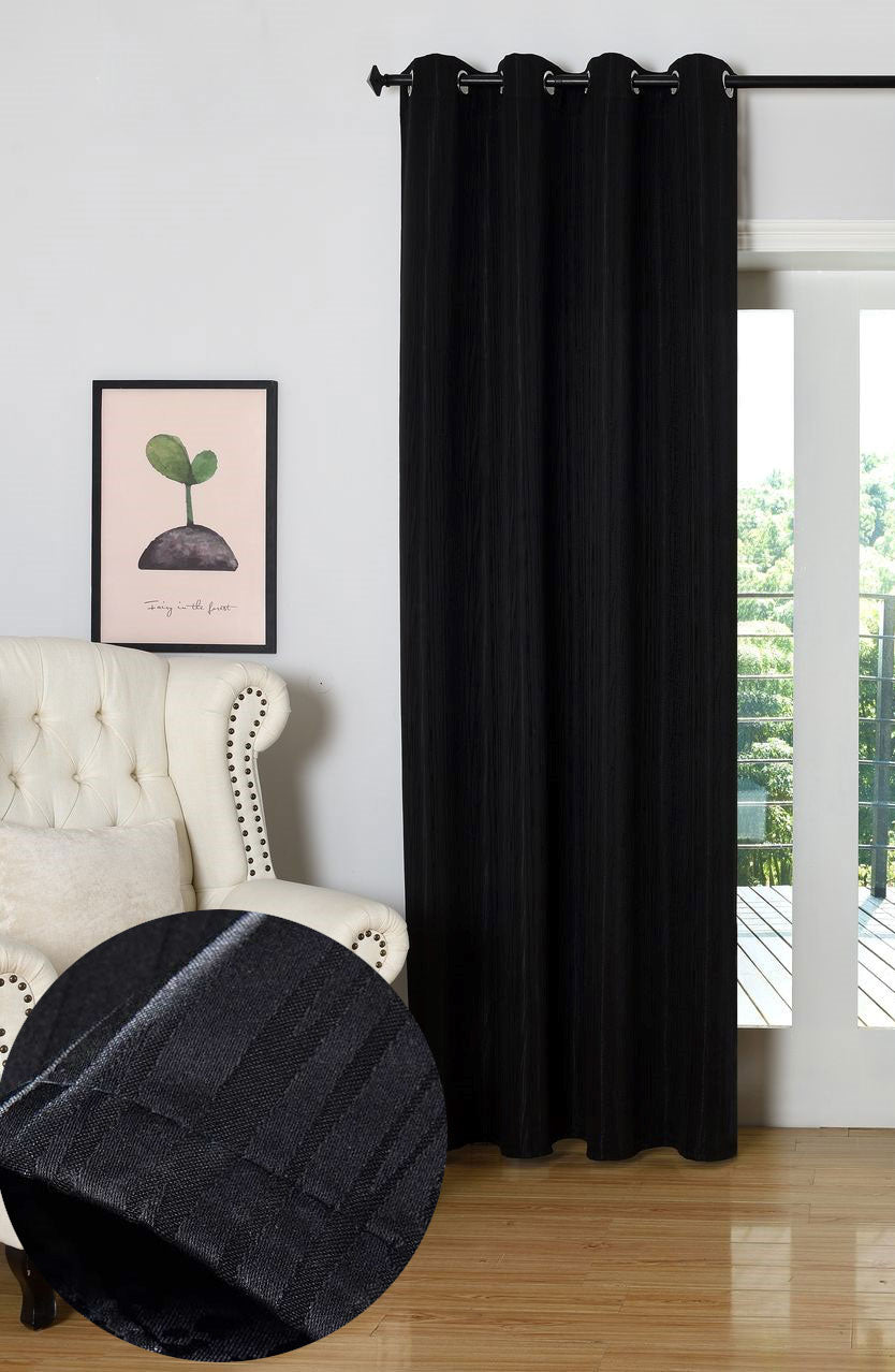 Vorhang Jacquard Deko Gardine Ösen feine Musterung blickdicht lichdurchlässig (Höhe x Breite cm) 20480 Schwarz Vorhang Vorhang_Jacquard_Deko_Gardine_Osen_feine_Musterung_blickdicht_lichdurchlassig_Hohe_x_Breite_cm_20480_-_Gardinenbox.de_-_-3694054 | Gardinenbox.de