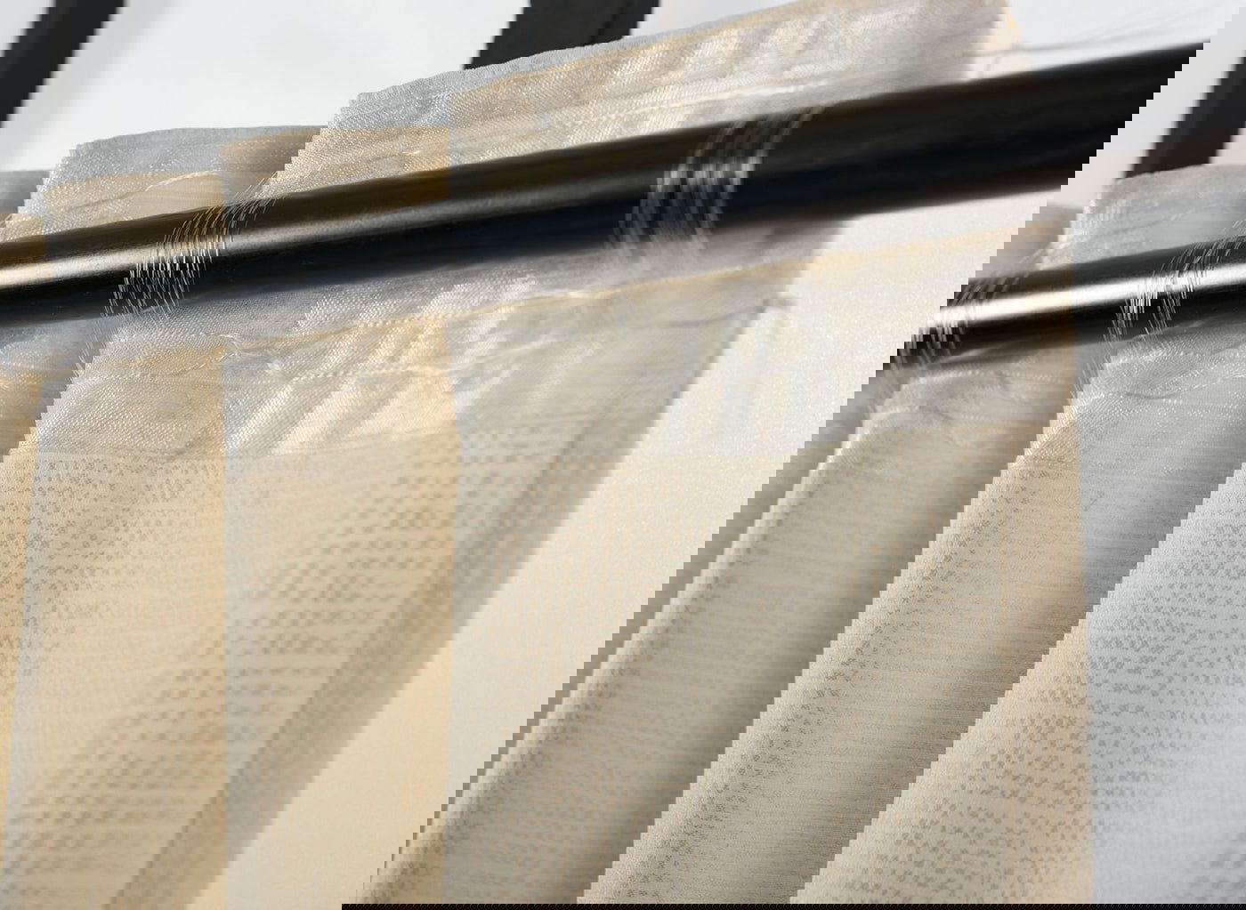 Vorhang Jacquard Deko Gardine verdeckte Schlaufen feine Musterung Universalband blickdicht lichtdurchlässig (Höhe x Breite cm) 20465 - Gardinenbox.de - 