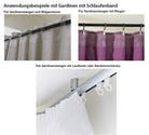 Vorhang Jacquard Deko Gardine verdeckte Schlaufen feine Musterung Universalband blickdicht lichtdurchlässig (Höhe x Breite cm) 20465 - Gardinenbox.de - 