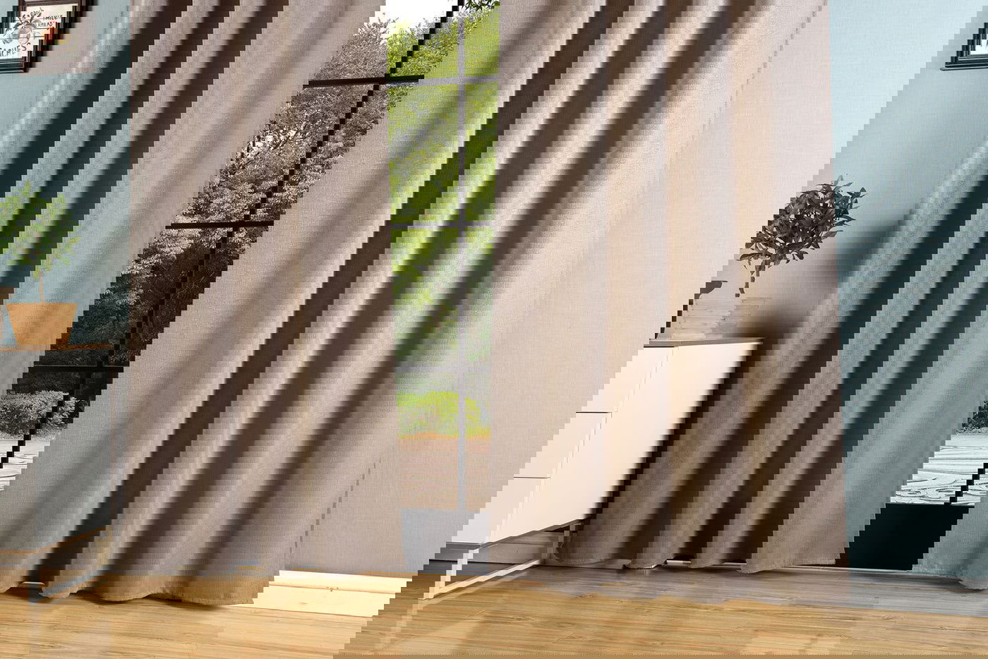 Vorhang Jacquard Deko Gardine verdeckte Schlaufen feine Musterung Universalband blickdicht lichtdurchlässig (Höhe x Breite cm) 20465 - Gardinenbox.de - 
