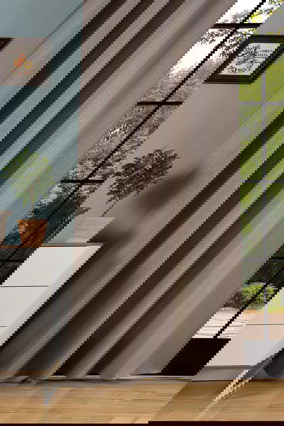 Vorhang Jacquard Deko Gardine verdeckte Schlaufen feine Musterung Universalband blickdicht lichtdurchlässig (Höhe x Breite cm) 20465 - Gardinenbox.de - 