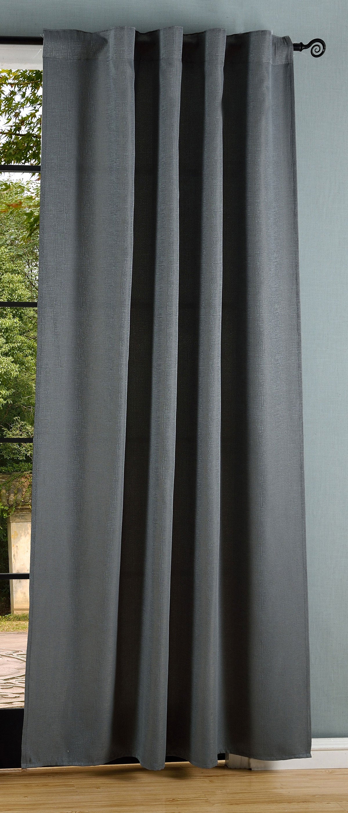 Vorhang Jacquard Deko Gardine verdeckte Schlaufen feine Musterung Universalband blickdicht lichtdurchlässig (Höhe x Breite cm) 20465 - Gardinenbox.de - 