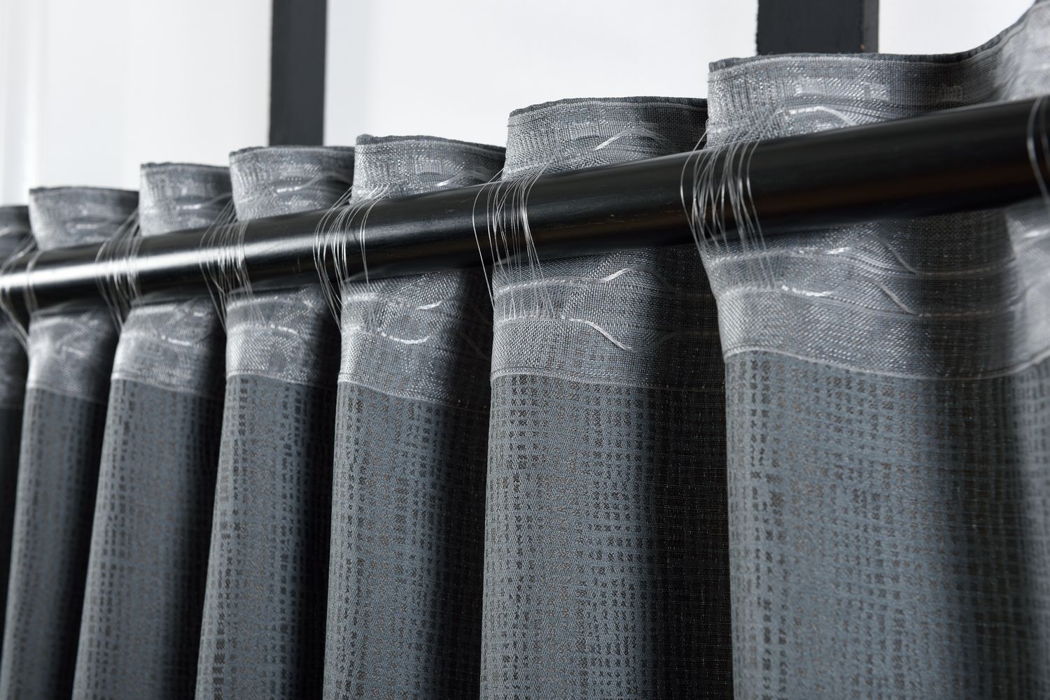 Vorhang Jacquard Deko Gardine verdeckte Schlaufen feine Musterung Universalband blickdicht lichtdurchlässig (Höhe x Breite cm) 20465 - Gardinenbox.de - 