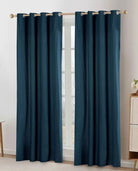 Vorhang Thermo »Orlando« 100% Baumwolle 220gr./m² incl. Bügelband leicht kürzbar 2022600 Blau Ösen HxB 255x140 cm - 2-Stück Vorhang Vorhang_Thermo_Orlando_100_Baumwolle_220gr.-m_incl._Bugelband_leicht_kurzbar_2022600_-_Gardinenbox.de_-_-3695115 | Gardinenbox.de