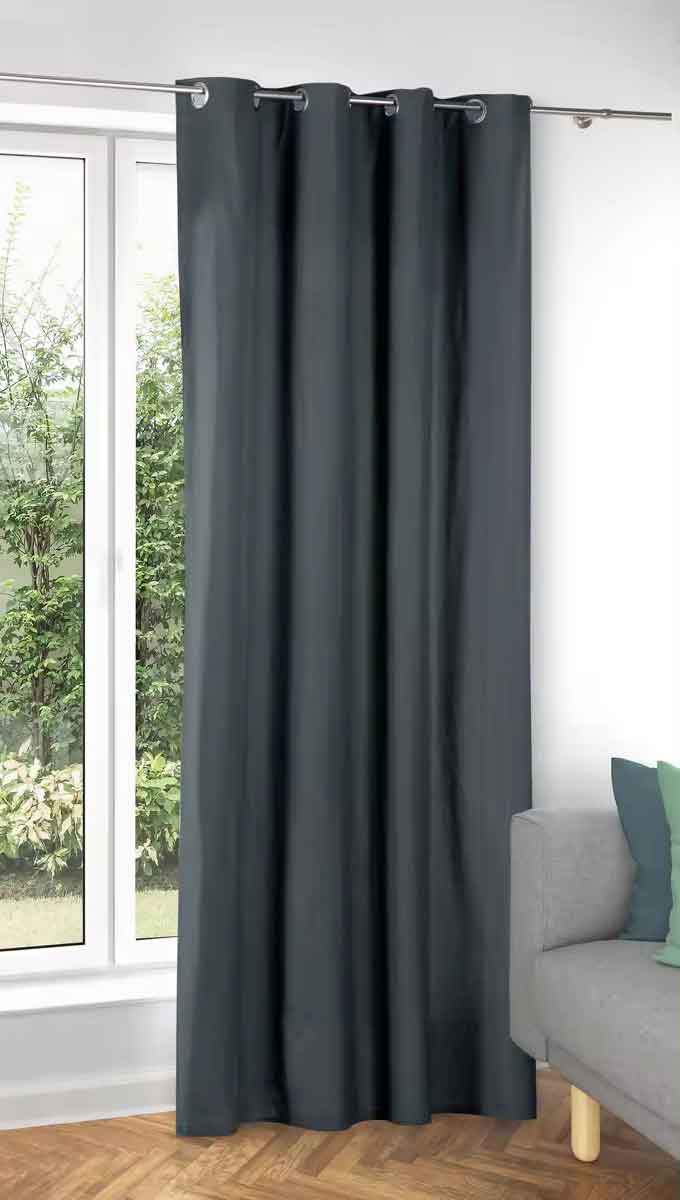 Vorhang Verdunkelung Ösen »Orlando« 100% Baumwolle 220gr./m² pflegeleicht unempfindlich 2022600P Grau Vorhang Vorhang_Verdunkelung_Osen_Orlando_100_Baumwolle_220gr.-m_pflegeleicht_unempfindlich_2022600P_-_Gardinenbox.de_-_-3695375 | Gardinenbox.de