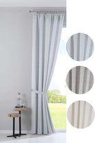 Vorhang mit Jacquardmusterung und Effektgarn »Sivas« Blickdicht verdeckte Schlaufen und Kräuselband Moderne Optik 20190350 - Gardinenbox.de - 