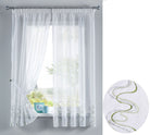 WELLE Stickerei Gardinen Set 4 Tlg. Raffhalter Tunneldurchzug Gardinenband für Gardinenschienen 112231 Grün Gardinen Set WELLE_Stickerei_Gardinen_Set_4_Tlg._Raffhalter_Tunneldurchzug_Gardinenband_fur_Gardinenschienen_112231_-_Gardinenbox.de_-_-3695829 | Gardinenbox.de