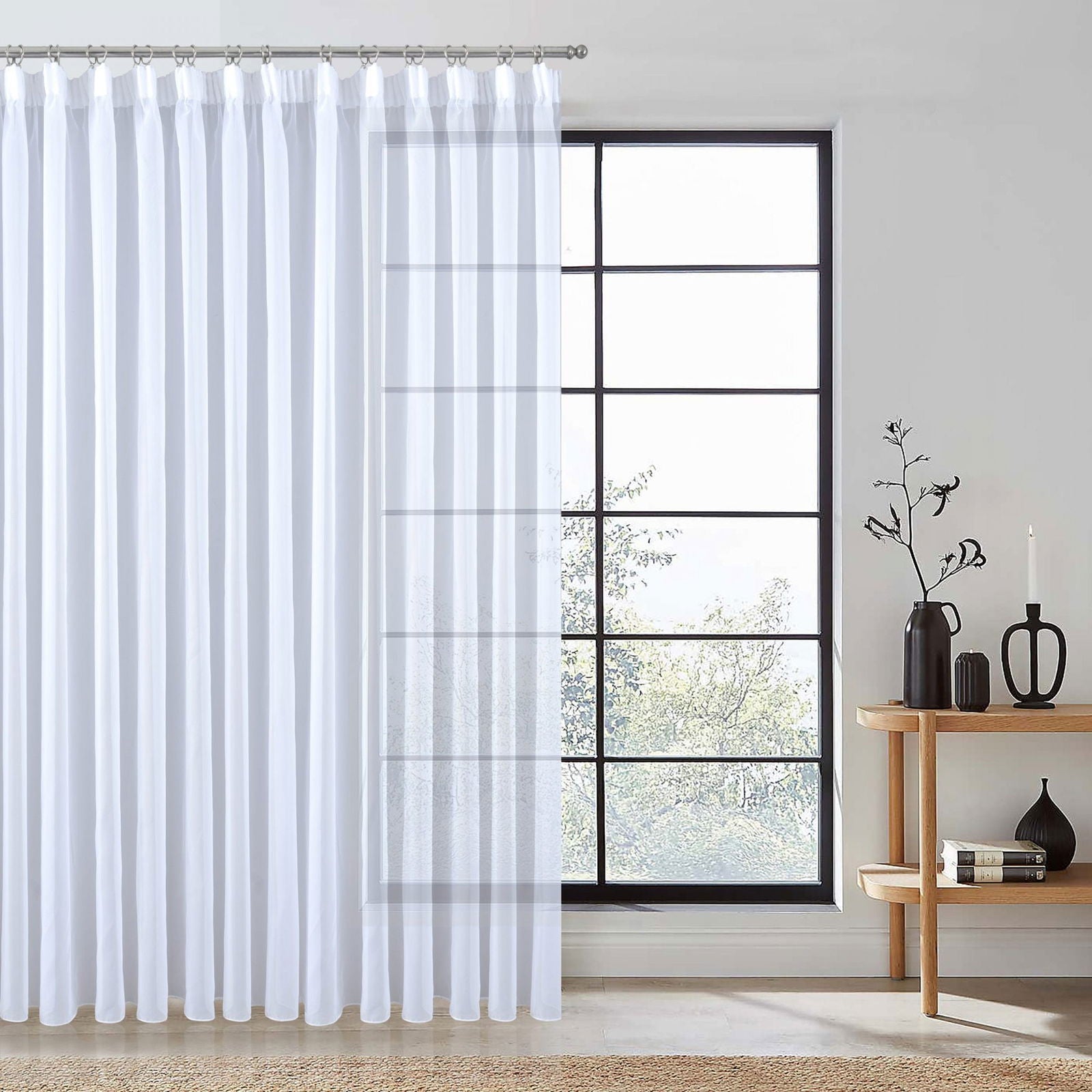Weiße Voile Gardine dicht gewebt transparent Bleibandabschluss Tunneldurchzug 8 cm Gardinenband maschinenwaschbar verschiedene Größen 610011N Gardinenschal Weisse_Voile_Gardine_dicht_gewebt_transparent_Bleibandabschluss_Tunneldurchzug_8_cm_Gardinenband_maschinenwaschbar_verschiedene_Grossen_610011N_-_Gardinenbox.de_-_-3695795 | Gardinenbox.de