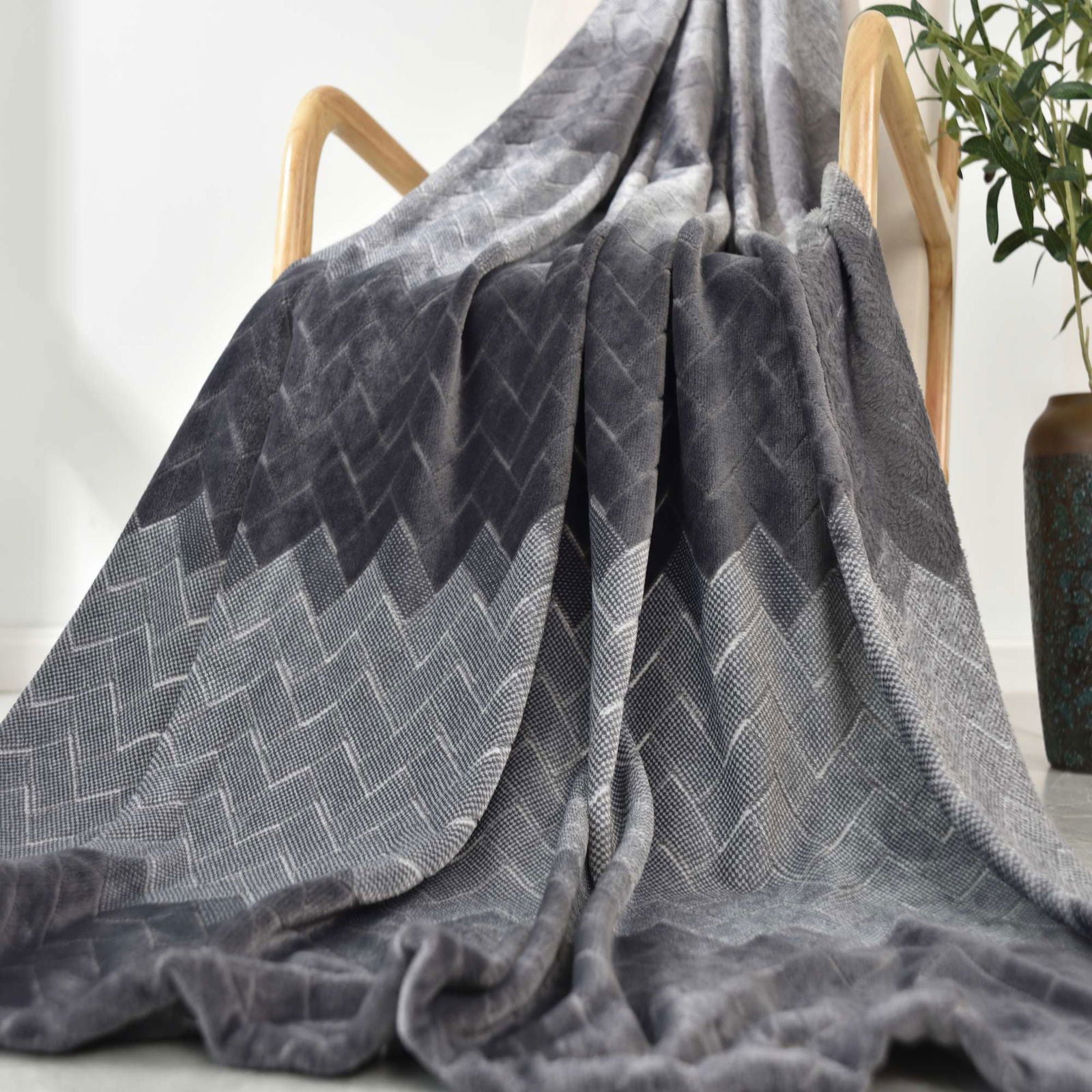 Plüschdecke Überwurf »Toronto« – Polyester, kuschelig, Sofa –